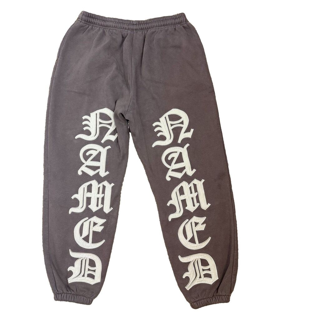 Named Collective Mission Sweatpants Joggers Baggy Brown Size Large Unisex